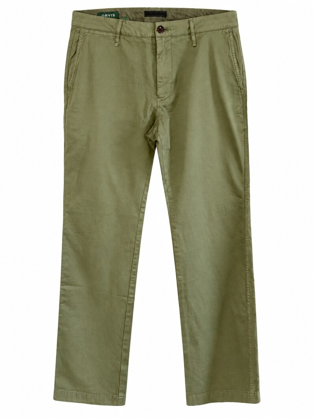 NWT Orvis Men's Signature Twill Pants 34x30 Olive Pima Cotton Stretch Chino